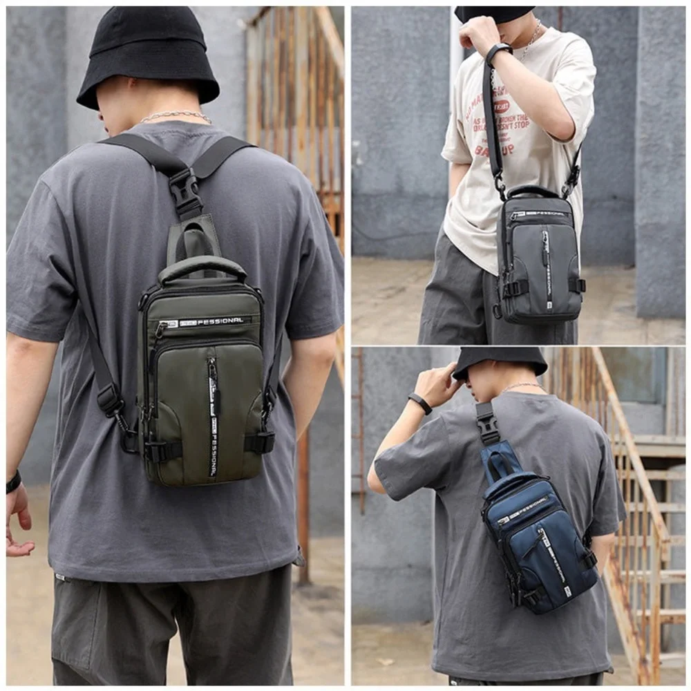 3 style men’s USB charging sidebag